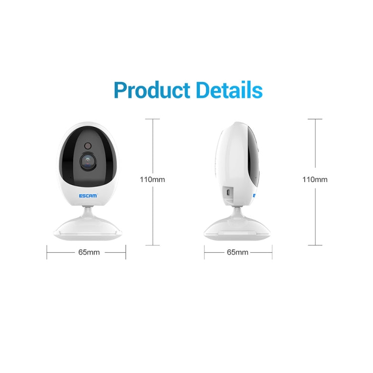 ESCAM QF006 3MP 1296P HD Indoor Wireless PTZ IP Camera IR Night Vision AI Humanoid Detection Home Security CCTV Monitor, AU Plug, UK Plug, EU Plug, US Plug ESCAM QF006 3MP 1296P HD Indoor Wireless PTZ IP Camera IR Night Vision AI Humanoid Detection Home Security CCTV Monitor, AU Plug, UK Plug, EU Plug, US Plug